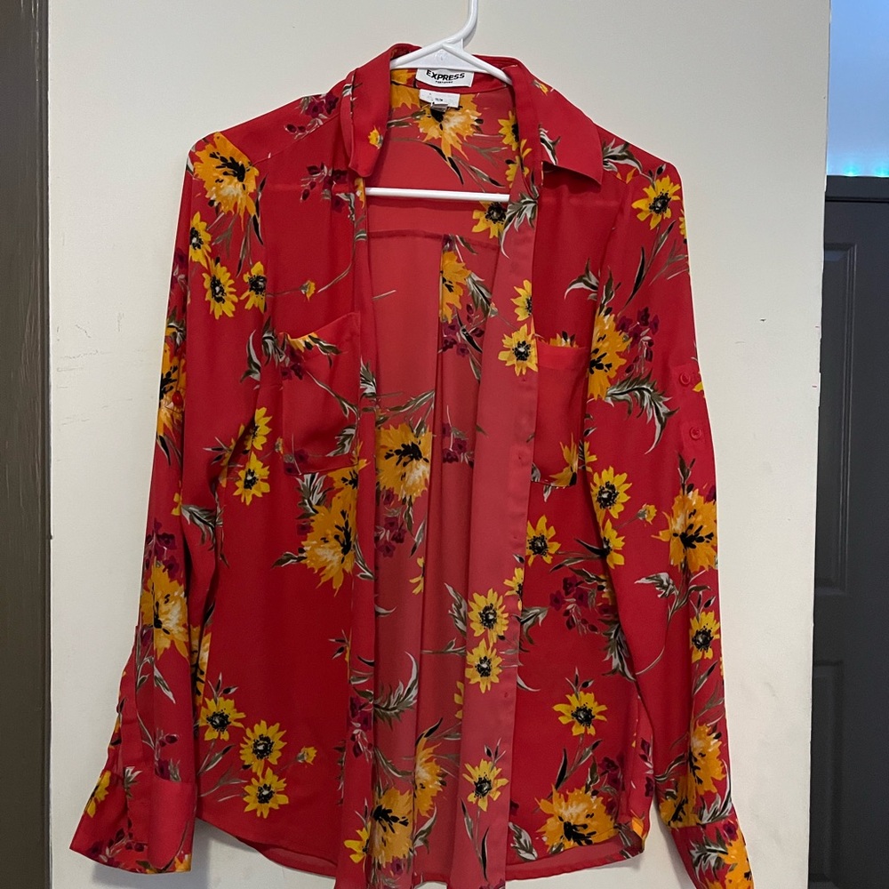 Express floral blouse